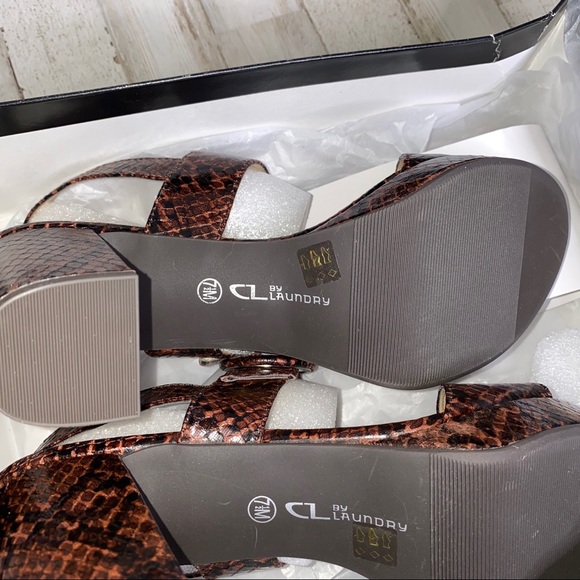 CL by Chinese Laundry Snake Print Block Platform - Picture 7 of 8